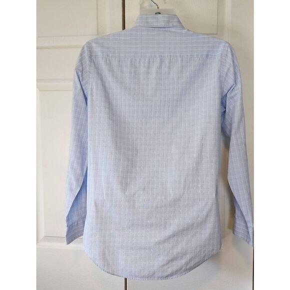 Van Heusen  blue plaid Shirt - Picture 3 of 3